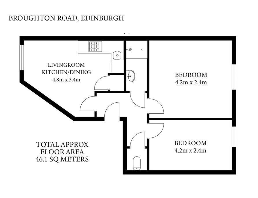 Appartement Cosy & Broughton 2br Near Centre Édimbourg